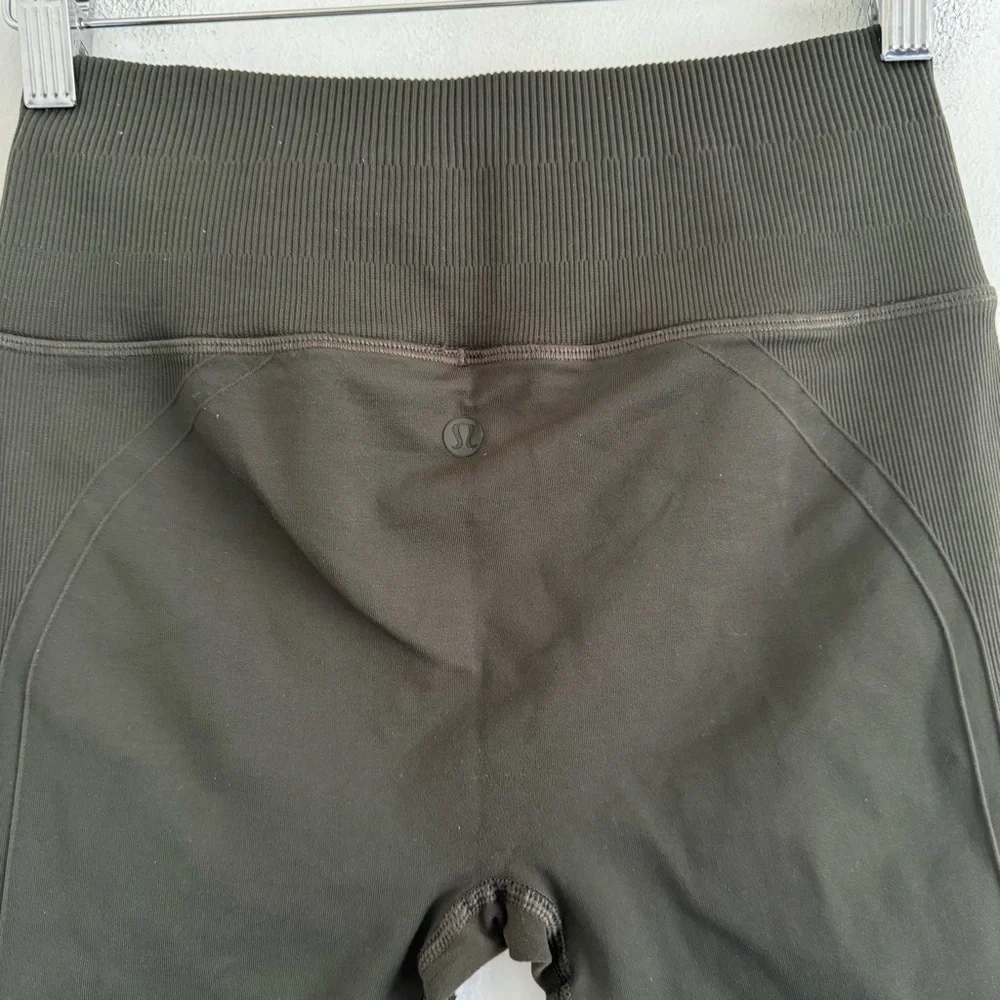 Lululemon Ebb To Street Tight Olive Green 4